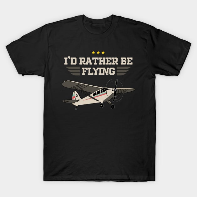 I'd rather be flying T-Shirt by Pannolinno